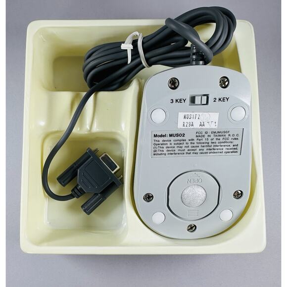 Info Mouse Mechanical ball 3 Button -Drivers On 5.25" Floppy for IBM PC AT or XT - Picture 3 of 5